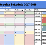 U School Regular Schedule